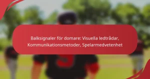 Balksignaler för domare: Visuella ledtrådar, Kommunikationsmetoder, Spelarmedvetenhet
