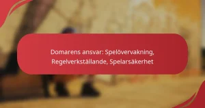 Domarens ansvar: Spelövervakning, Regelverkställande, Spelarsäkerhet